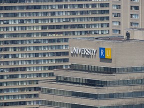 A building on Ryerson University's campus is seen in downtown Toronto Monday, June 18, 2012.
