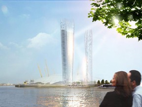 Architects have designed skyscrapers which "redirect sunlight to visibly reduce shadows at the base of the towers."
