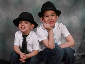 Noah Barthe, left, and his brother Connor were killed in their sleep by a python on Aug. 5, 2013