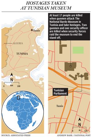 tunisia attack map