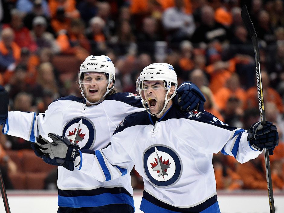 Winnipeg Jets fans take in historic playoff game in Anaheim