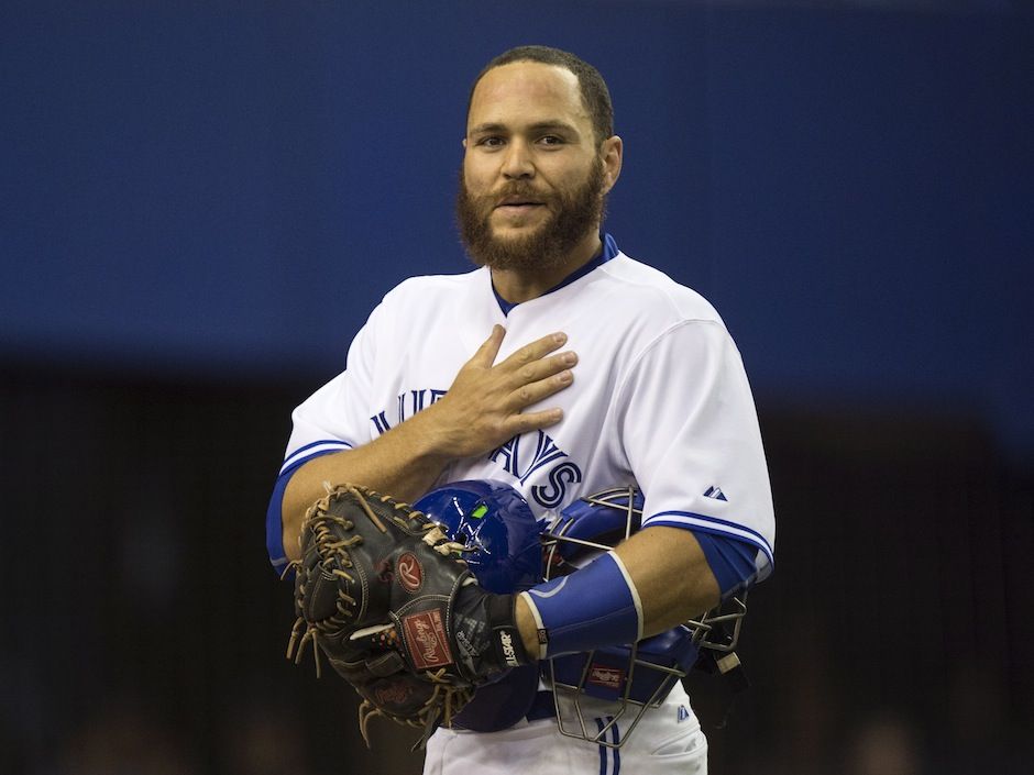 Toronto Blue Jays' Russell Martin: Dad plays 'O Canada' at