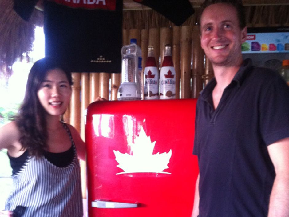 molson bar fridge