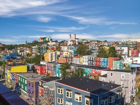 The colourful cityscape of St. John's.