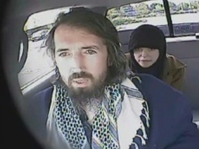 John Nuttall and Amanda Korody shown in a still image taken from RCMP undercover video.