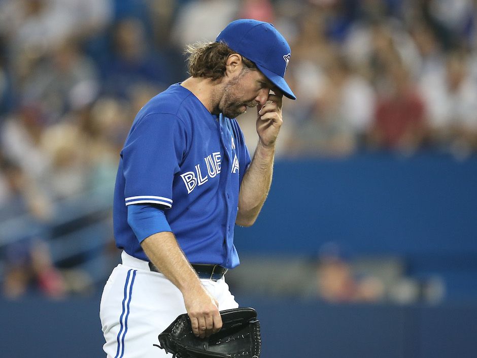 Blue Jays: R.A. Dickey fans 11, but gives up two homers in loss to Red Sox