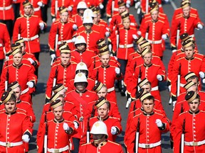 Graduating Cadets march at Kingston's Royal Military College in 2013.