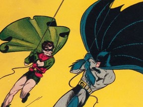 Detail from the cover of Batman No. 1, 1940