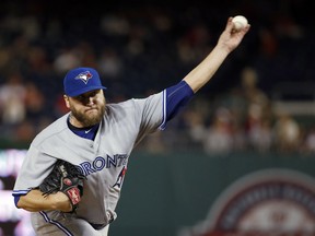 Toronto Blue Jays starting pitcher Mark Buehrle threw just 93 pitches in the shutout against the Nationals to record his second career Maddux.