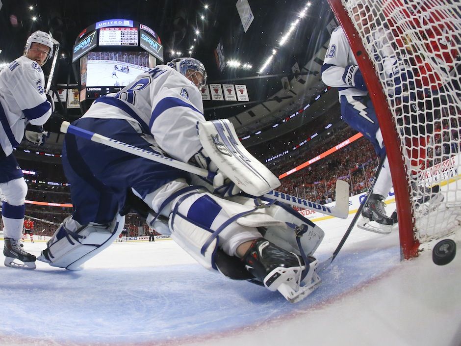 Lightning goalie Kristers Gudlevskis makes history with his first NHL start  - Sports Illustrated