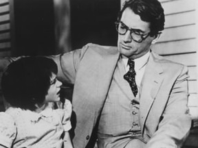 Gregory Peck as Atticus Finch, explaining the world to his daughter.