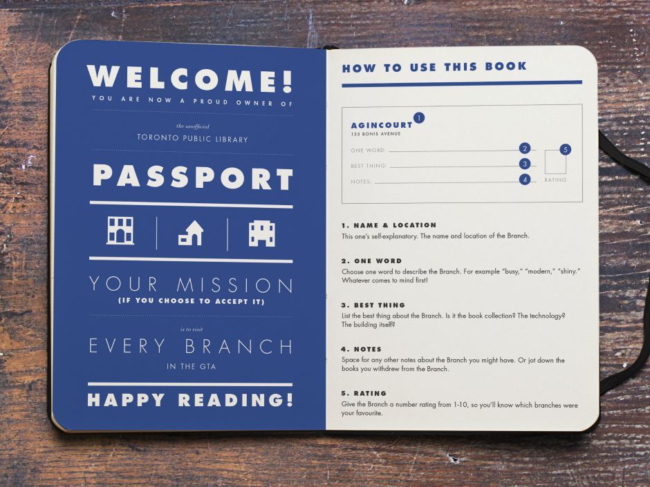 Explore the city's libraries with your own Toronto Library Passport Book National Post