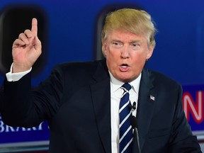 Donald Trump at the Republican debate in September 2016.