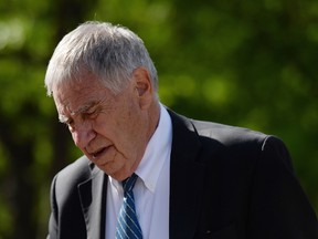 Bruce Carson, the former advisor to Prime Minister Stephen Harper, arrives to court in Ottawa on June 2, 2014.