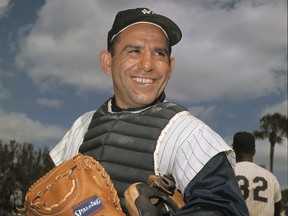 Yogi Berra was only five-foot-seven, played the most demanding position on the field, and hit for average and power in the middle of Yankees lineups that spanned from the end of DiMaggio's era — winning his first MVP in Joe's final season, 1951 — through 1961, when he was the 36-year-old who hit fifth behind Maris and Mantle.