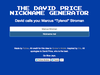 The David Price Nickname Generator/Ruhee Dewji