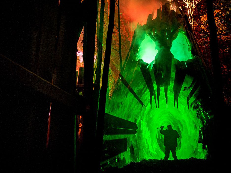 Halloween attractions, from haunted houses and mazes to Universal theme