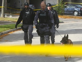 Peel Police hunt a shooting suspect in Brampton in 2015, which is the sort of thing they're hired to do.