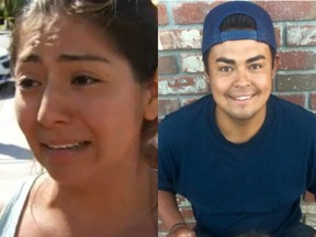 Photo of Jenifer Medina (screenshot) and Cesar Andres Medina (GoFundMe)