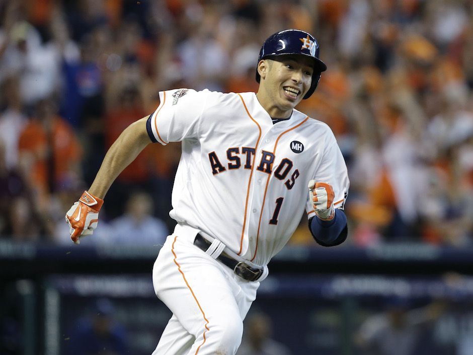 Men's Houston Astros Carlos Correa Majestic Orange Hispanic
