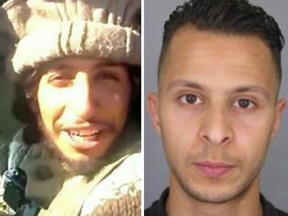 Abdelhamid Abaaoud, left, the alleged mastermind behind the attacks, and Salah Abdeslam, a suspect wanted in connection to the attacks.