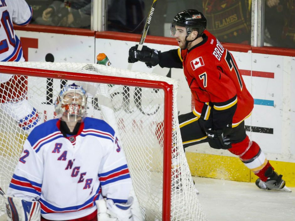 Calgary Flames overcome late collapse as TJ Brodie s overtime goal