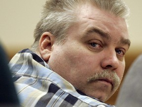 Steven Avery listens to testimony in the courtroom at the Calumet County Courthouse in Chilton, Wisconsin.