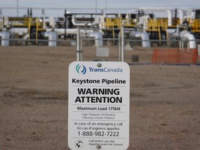 TransCanada's Keystone pipeline facilities in Hardisty, Alta.