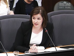 Laura Miller, a former aide to Dalton McGuinty, testifies about the gas plant documents on Tuesday, Aug. 6, 2013.