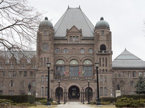 The seat of Ontario Legislature, Queen's Park, in Toronto.