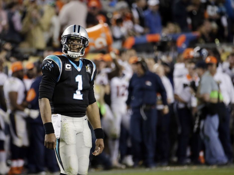 Cam Newton arrives in California ahead of the NFL Super Bowl