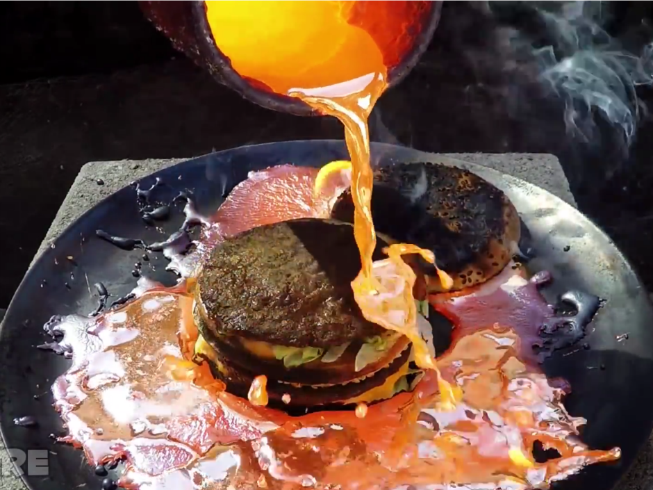 What Happens When You Pour Molten Copper Over A Big Mac? | National Post