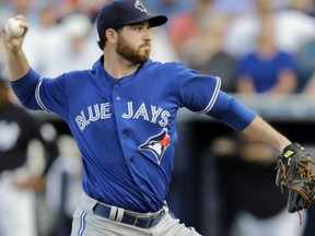 Drew Hutchison, seen earlier in spring training action, pitched well on Sunday, allowing one run and one hit in four-plus innings.