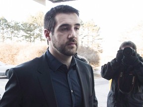 Marco Muzzo arrives at the courthouse for his sentencing hearing in Newmarket, Ont., in 2016.