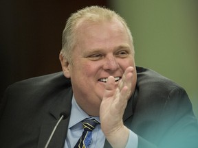 Rob Ford during a committee meeting at City Hall in Toronto, Jan. 4, 2016.