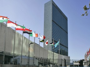 A file photo of the United Nations headquarters.