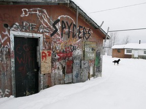 An abandoned house is shown on the Pikangikum First Nation, Friday, January 5, 2007.