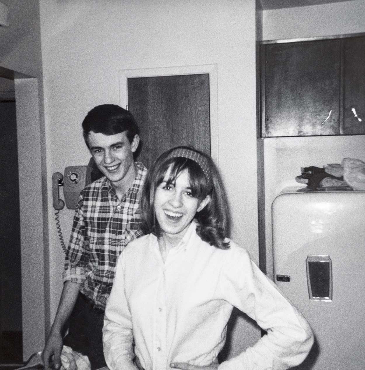 Tom, age 16, and his older sister, Terri Hohner in Calgary, March 1966.