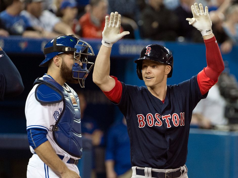 Holt hits grand slam, Red Sox beat Blue Jays 8-7