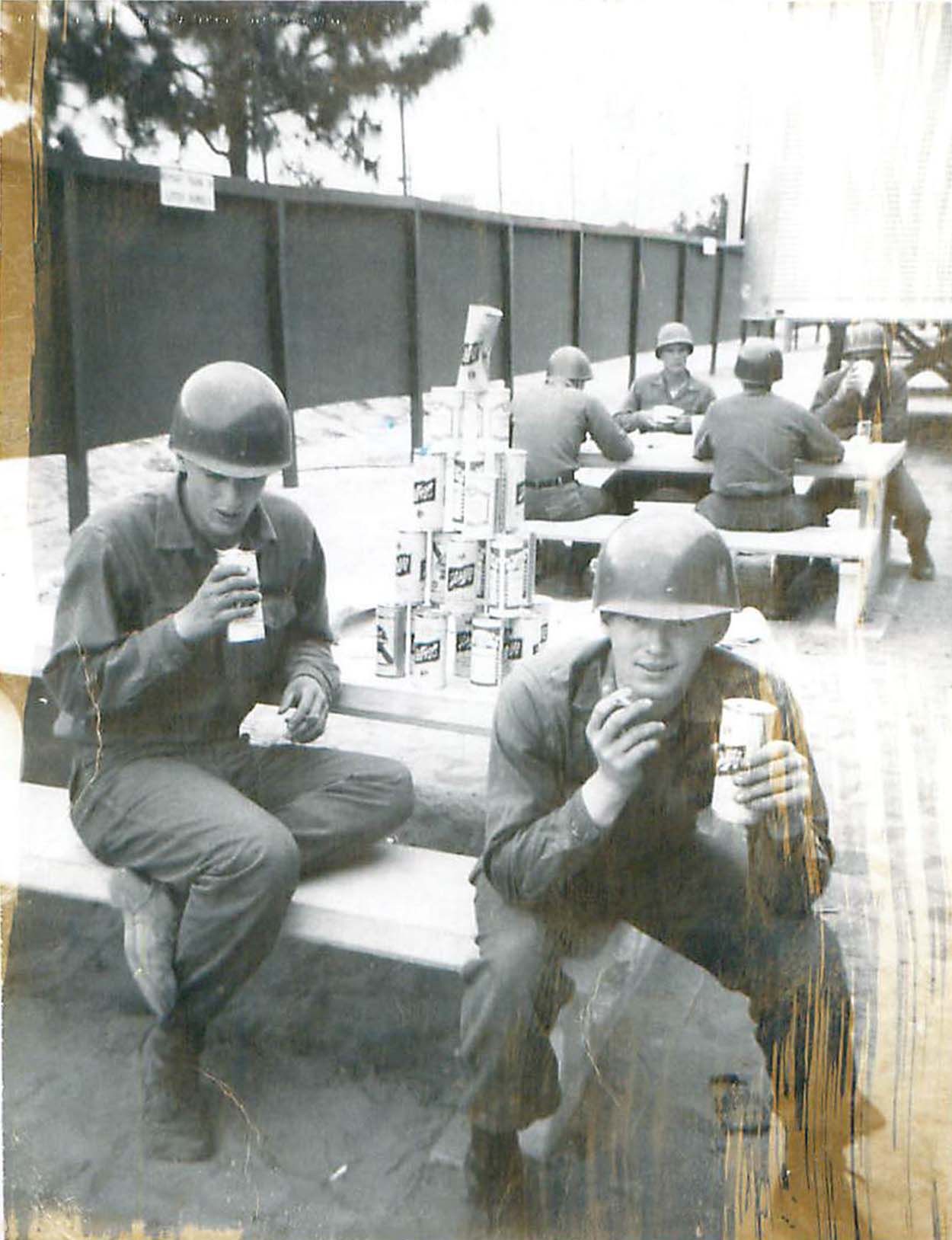 Tom Sweetnam during a break in training. U.S. Army Airborne Camp Crocket, Fort Gordon, Georgia.