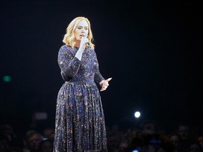 Adele performs at Forum on May 3, 2016 in Copenhagen, Denmark.