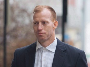 Travis Vader arrives at court, in Edmonton in March 2016.