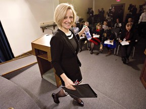 Alberta Premier Rachel Notley celebrated one year in May, 2016.