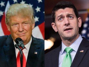 Trump and Ryan have had an on-again-off-again relationship throughout the campaign.
