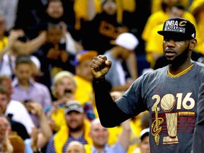 LeBron James shouts out Akron, his haters in Finals MVP speech