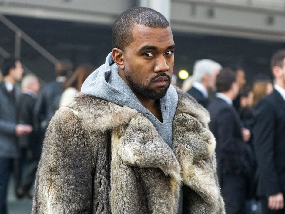When Did He Wear It Better? Kanye West in Rabbit Fur Long Coat