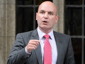 NDP MP Nathan Cullen asks a question during Question Period in the House of Commons on May 17.