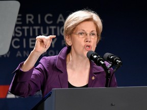 Sen. Elizabeth Warren of Massachusetts is one of left-wing leaders Clinton will have to deal with.