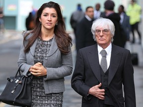 Formula One boss Bernie Ecclestone with his wife Fabiana Flosi in 2013. Flosi's mother was kidnapped in Brazil.