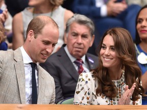 William and Kate at Wimbledon earlier this month. They will make a royal visit to Canada this fall.